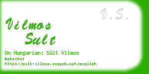 vilmos sult business card